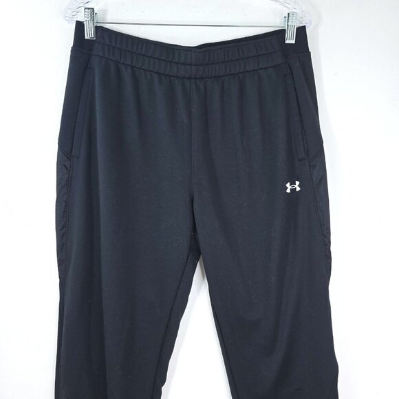 Under Armour Black Ankle Zip Sweat Pants Pull oN Joggers - Picture 2 of 8